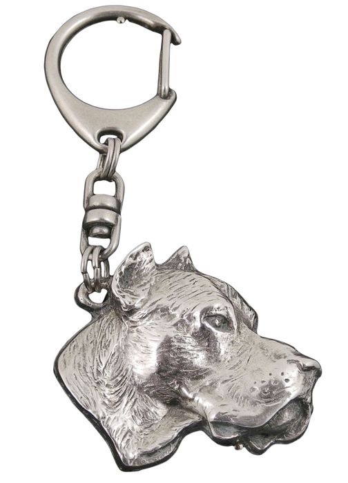 Dog argentyński brelok posrebrzany Art-Dog