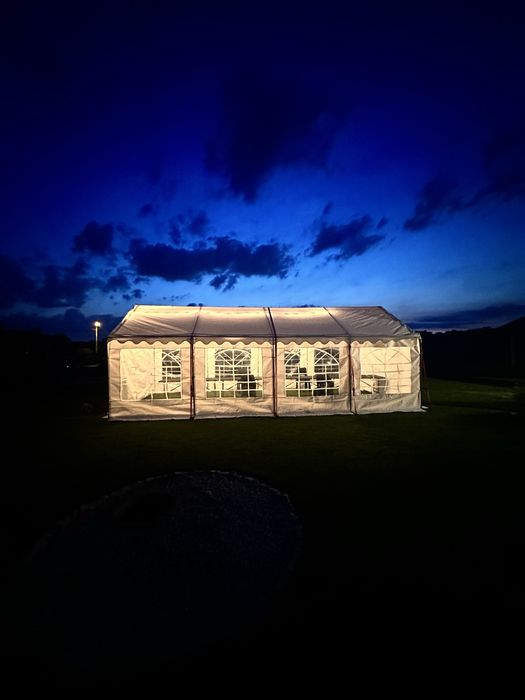 Wynajem namiotu imprezowego 4x4 4x8 4x12 5x10 Krzesła stoły Ogrzewanie