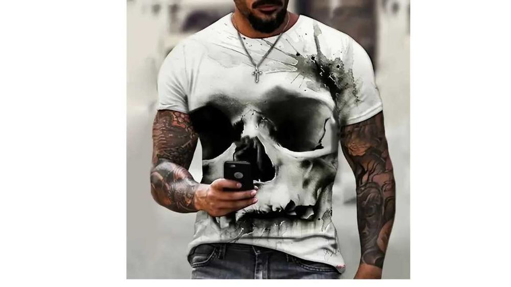 t-shirt koszulka męska  CZASZKA nowa/1xl/[016]