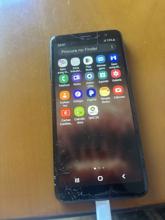 SamsungA8 preto de 2018