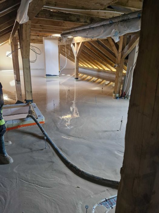 Wylewki anhydrytowe,płynny styropian,styrobeton,ogrzewanie podłogowe, instalacja WOD-KAN