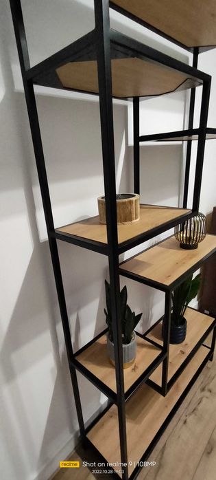 Konsola Regał Loft Półki Nowy