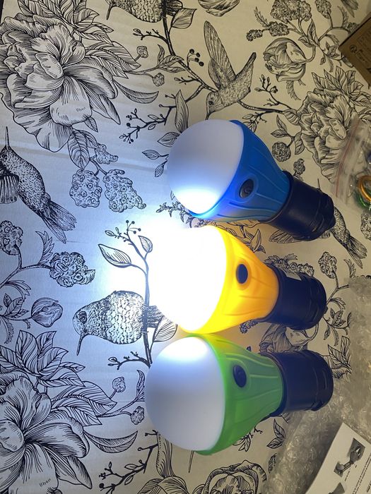 Lampka Turystyczna żarówka LED NA BATERIE 3 szt