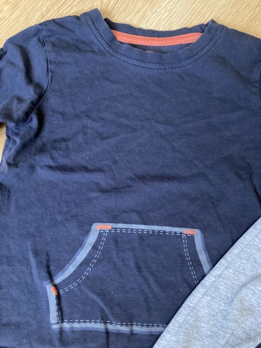 2 bluzki z długim rękawem 98/104 lupilu