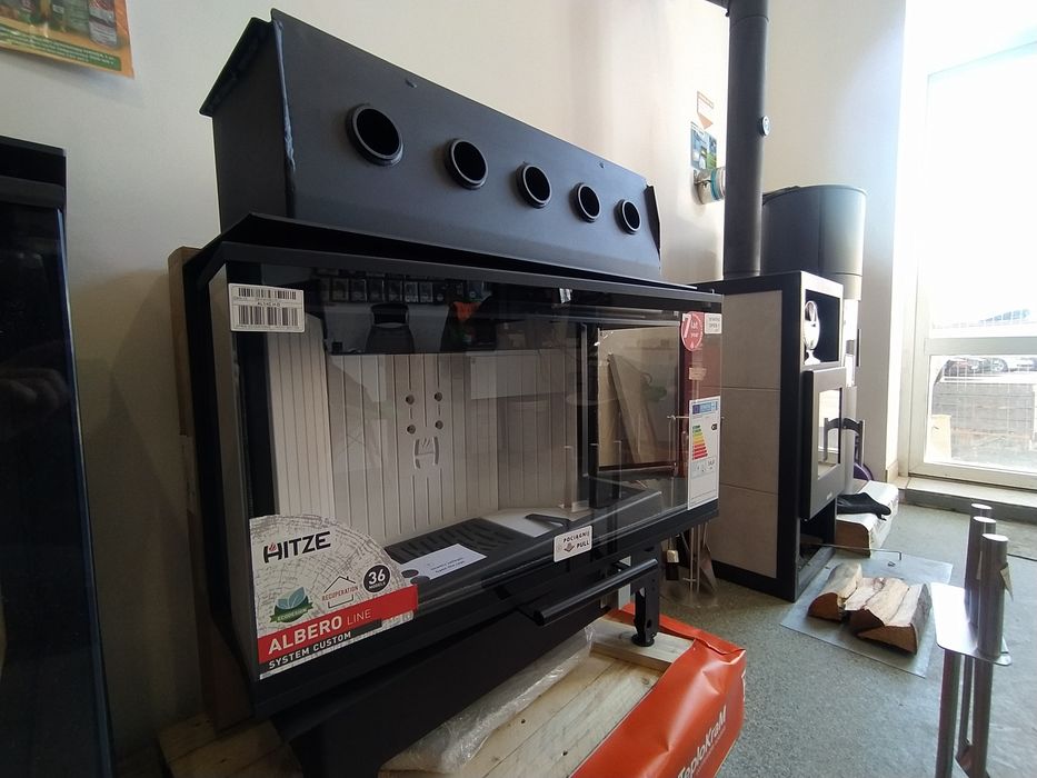 Камінна топка Hitze ALBERO AL14C.H-D (14 кВт), камін, дрова