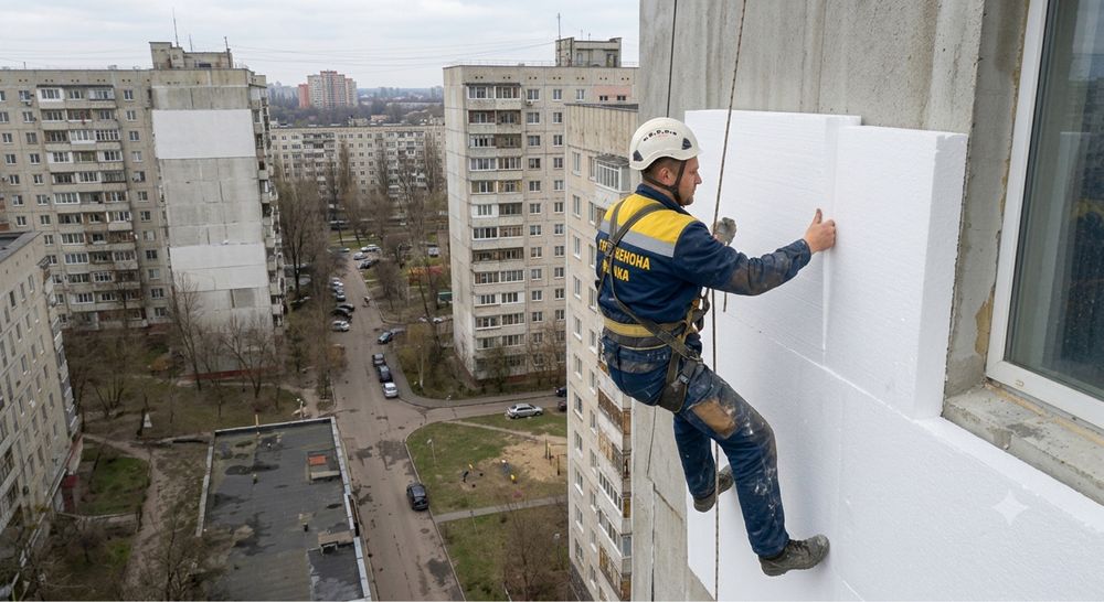 Профессиональное утепление фасадов