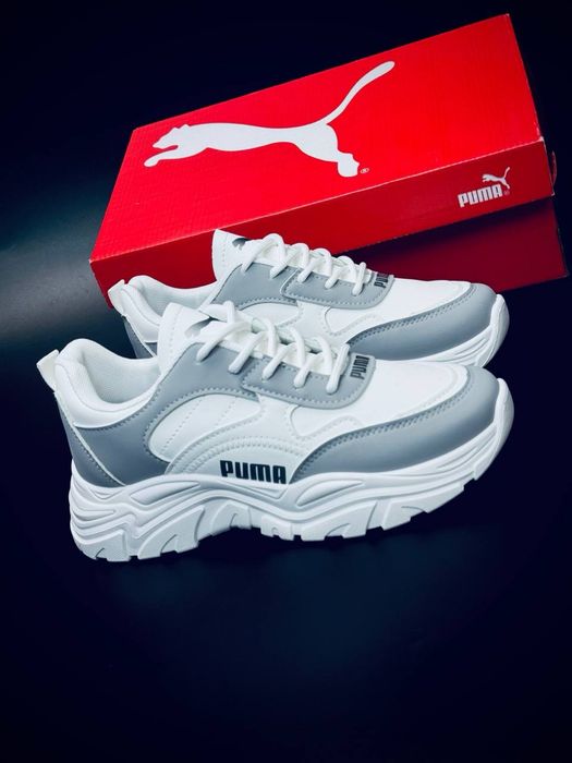Стильные женские кросовки пума Женские красовки Puma 37 размер Кожаные красовки недорого купить Puma SoftFoam Последний размер