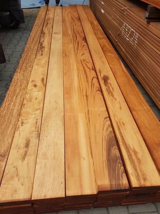 Deska Tarasowa egzotyczna Gładka TIGERWOOD 21x145  Fas KD
