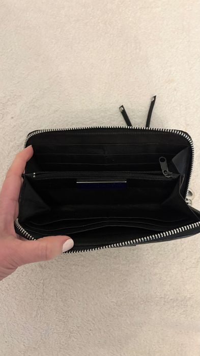 Portfel Jimmy Choo  skórzany czarno