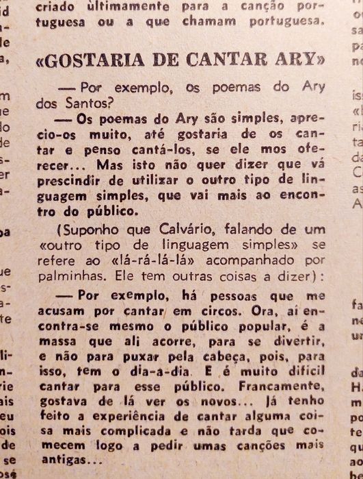 António CALVÁRIO 1972
