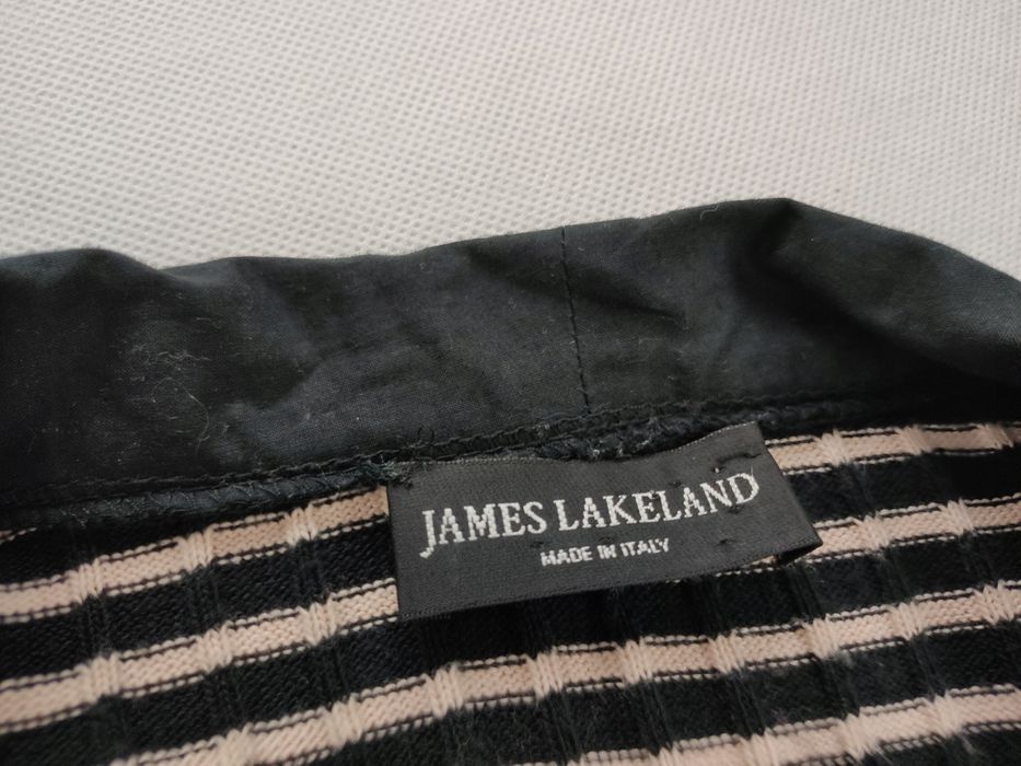 James lakeland damski sweter narzutka w paski r.44