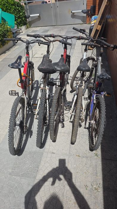 Lote de 5 bicicletas usadas — 170€