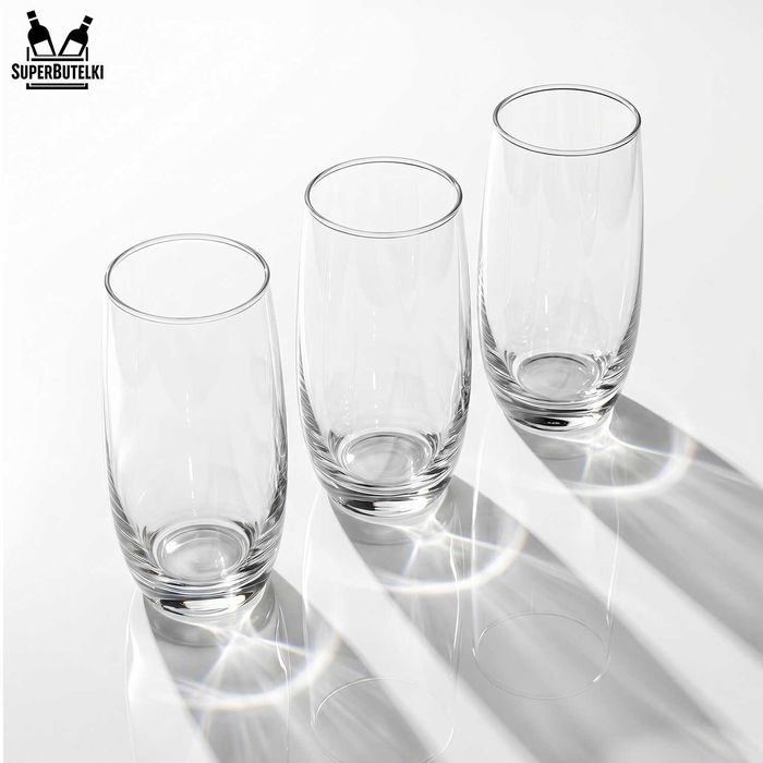 6x Wysokie szklanki na napoje wodę kawę herbatę mrożoną 370 ml