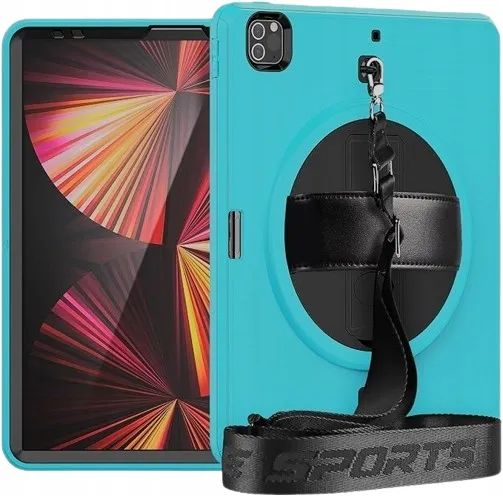 Etui na iPad Pro 12.9" 3,4,5 Generacji z Paskiem na Ramię Zielone