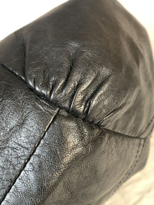 Skórzana kurtka damska czarna ramoneska M