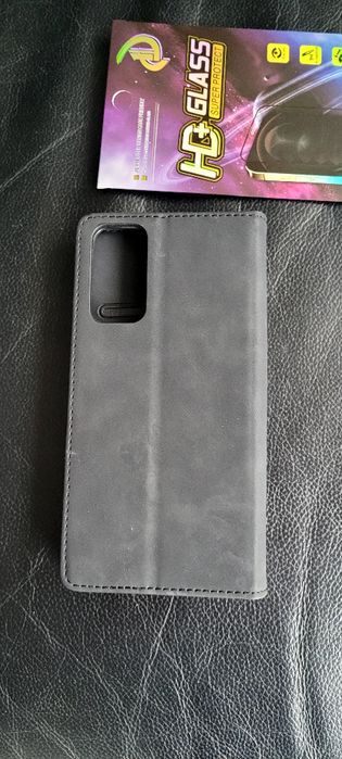 Etui S20 FE 5G  samsung czarne+szkło ochronne