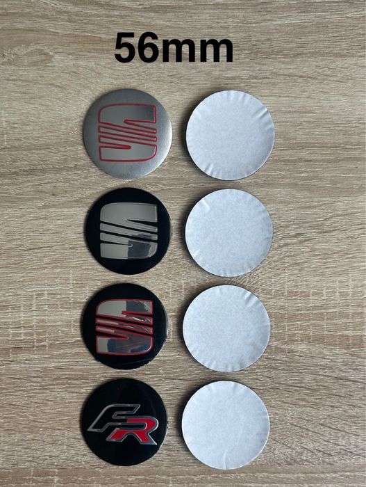 Conjunto 4 Centros Jantes Seat 56mm 60mm 63mm 65mm 68mm