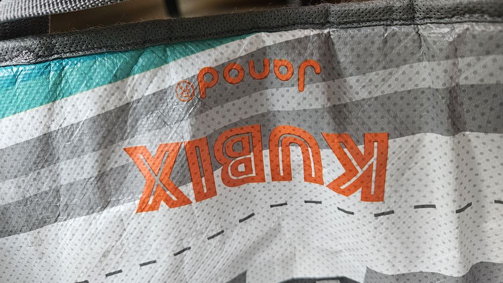Drewniane klocki z mata Janod Kubix