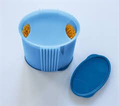 Компактус для спагетти, контейнер синій tupperware