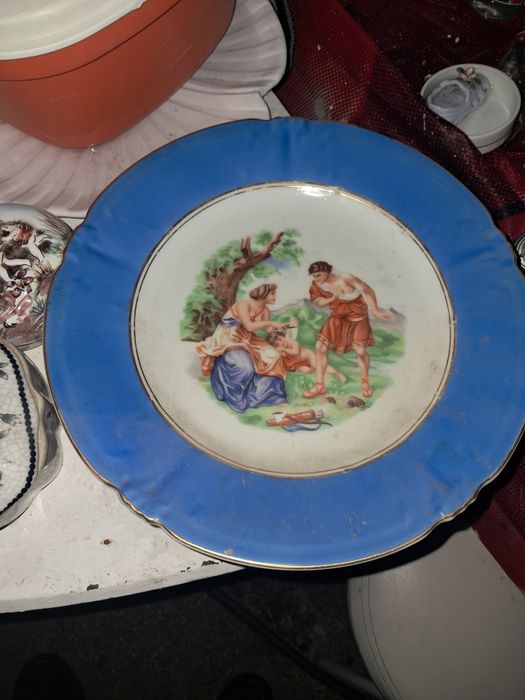 Prato decorativo louca antiga