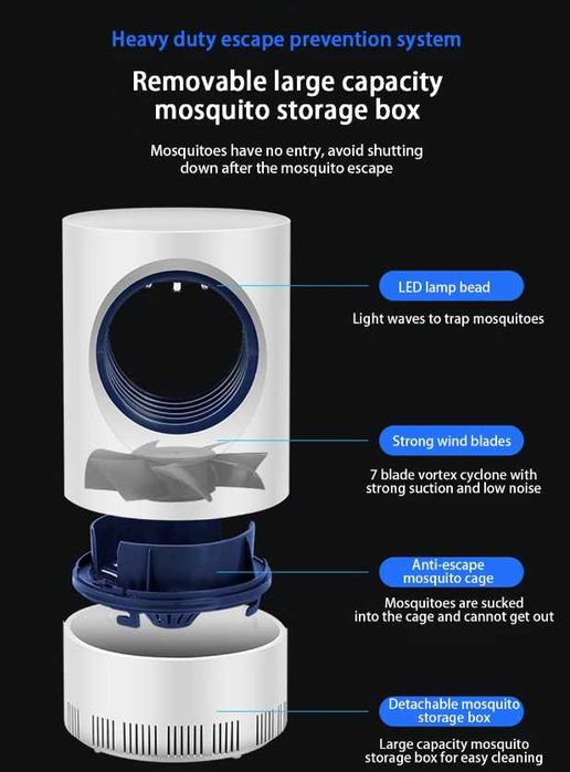 USB UV Killer Led - mosquitos e voadores