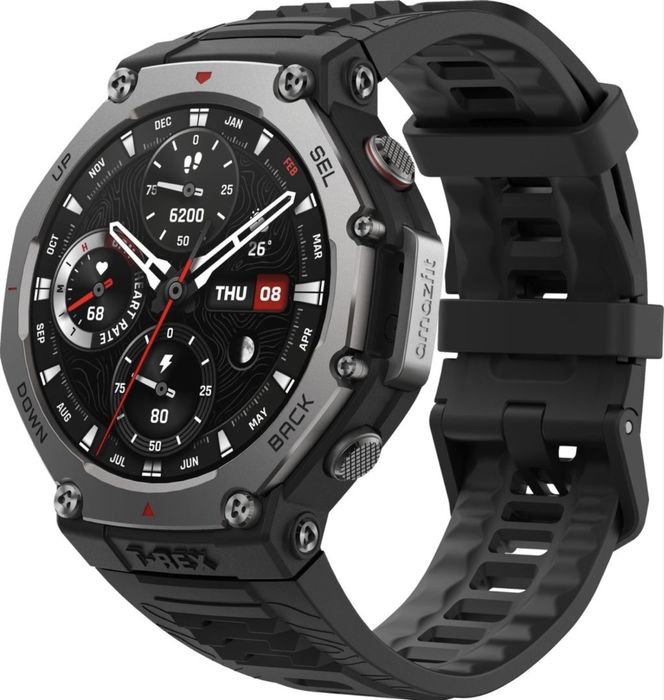 Смарт годинник Amazfit T-Rex 3 виготовлений по військовому стандарту MIL-STD. Офіційна Гарантія 12 місяців.
