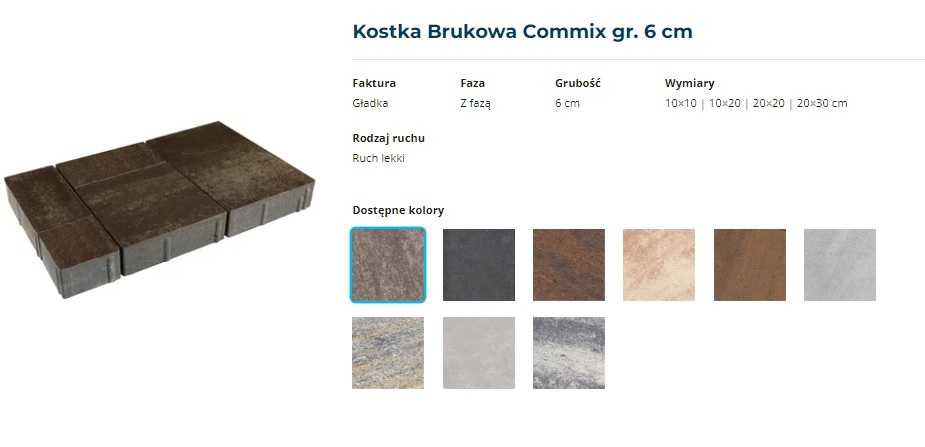 Kostka Brukowa Commix Polbruk DomBruk