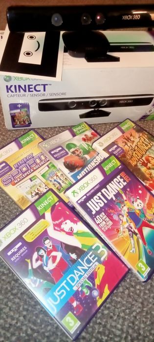Zestaw Kinect Xbox 360 + 5 gier