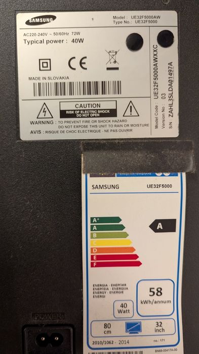 Televisão Samsung (TV avariada)