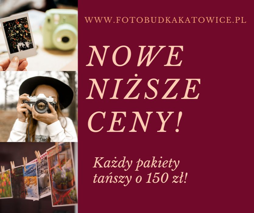 NOWE PROMO CENY! Fotobudka Katowice - Najlepsza atrakcja na imprezę!