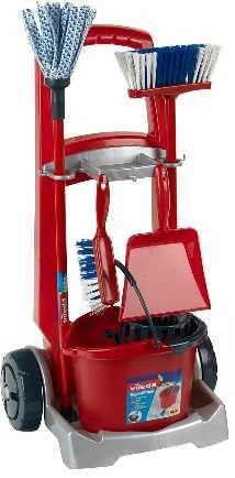 Theo Klein  Vileda wózek na miotłę, wyposażony...