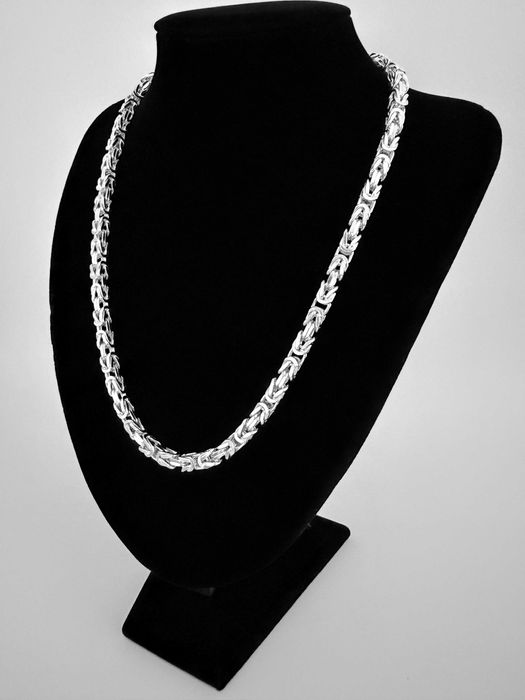 Srebrny Łańcuszek splot Królewski 55 CM 98 GRAM ! PR. 925 Okazja !