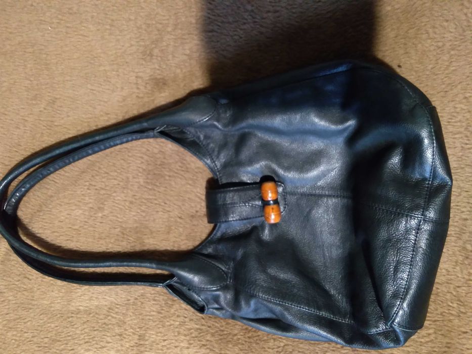 Сумка кожа темно-серая Clarks