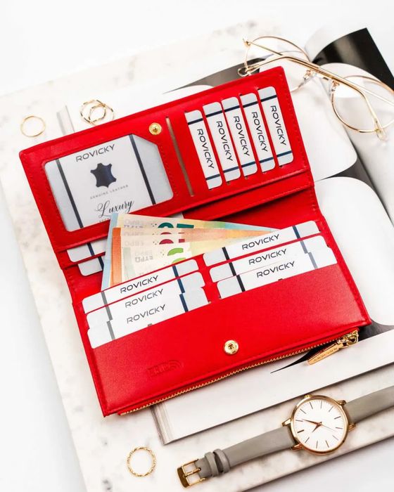 portfel damski eko r-004-pu8-2233 red