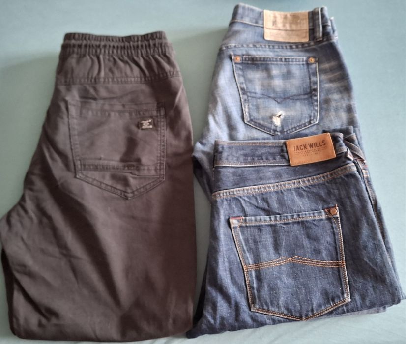 Ralph Lauren, Jack Willis,  spodnie jeans męskie dwie pary plus gratis