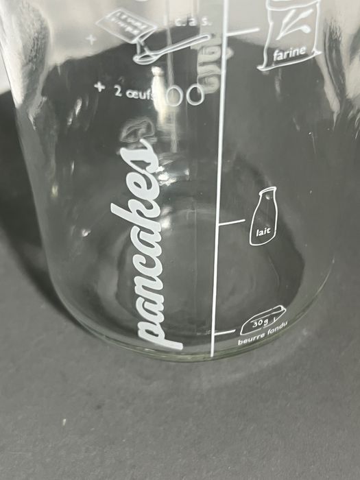 Pojemnik szklany na ciasto naleśnikowe nowe