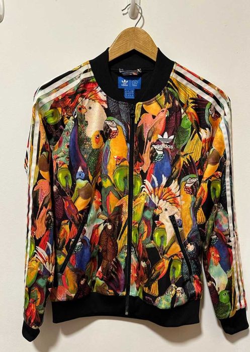 REZERWACJA Adidas PASSAREDO SWEAT bluza spodnie papugi tropikalne