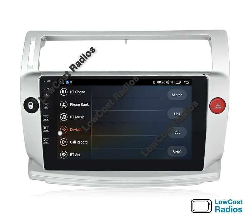 Auto Rádio Android 2DIN • CITROEN C4 • De 2004 até 2010 • GPS WIFI BT | CARPLAY • ANDROID AUTO