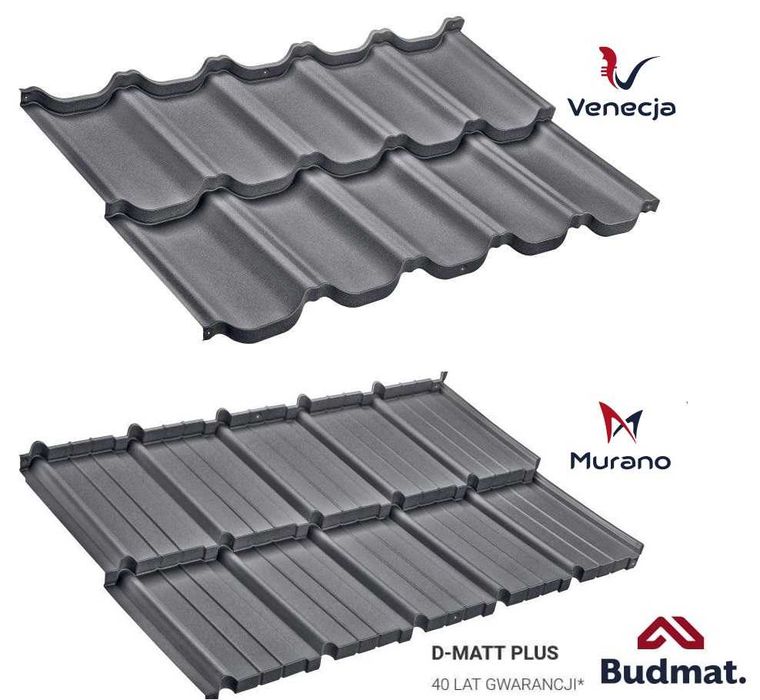 Blachodachowka Venecja/Murano D-Matt plus BUDMAT ! 40 lat gwarancji!