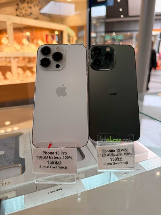 iPhone 13 Pro 128GB 100%bat. 6- mc Gwarancji!!! 1599 zł