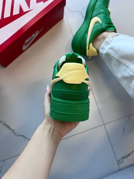 Кросівки Кроссовки Nike Air Force 1 Low x Ambush Pine Green Зелёный Зелений Кросовки демісезон