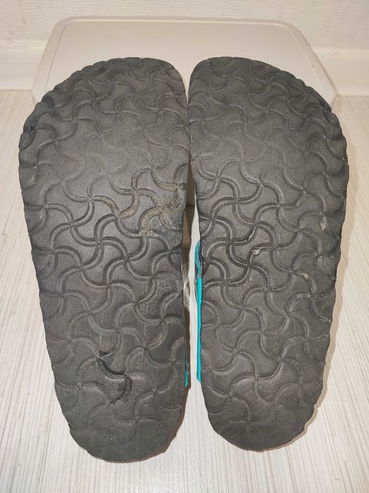 Birkenstock голубі 40р Босоніжки сандалі шльопанці в'єтнамки