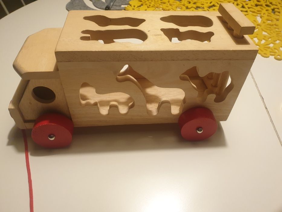 Samochod auto sorter ze zwierzetami BIGJIGS Toys