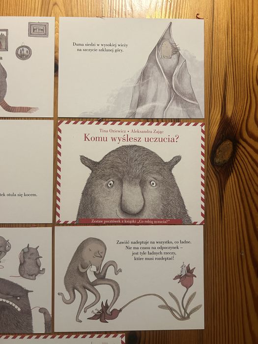 Kartki /pocztówki z kolekcji “Komu wyślesz uczucia”