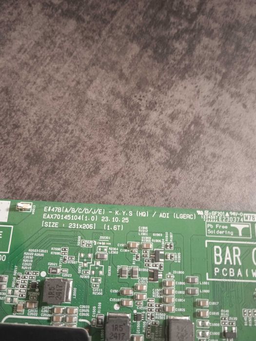 Main lg oled65b46la eax70145104