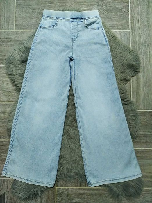 Блакитні,брендові,широкі джинси палаццо для дівчинки 10-11 р-C&A