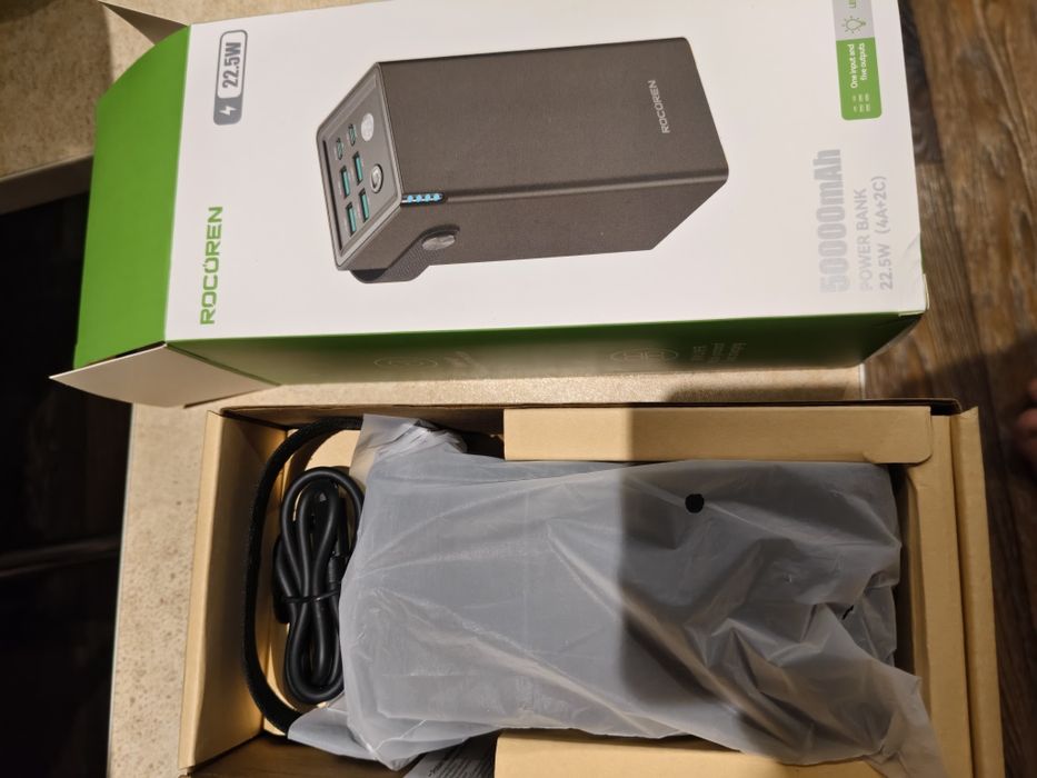 Power bank павербан Rocoren 50000mah  22.5w