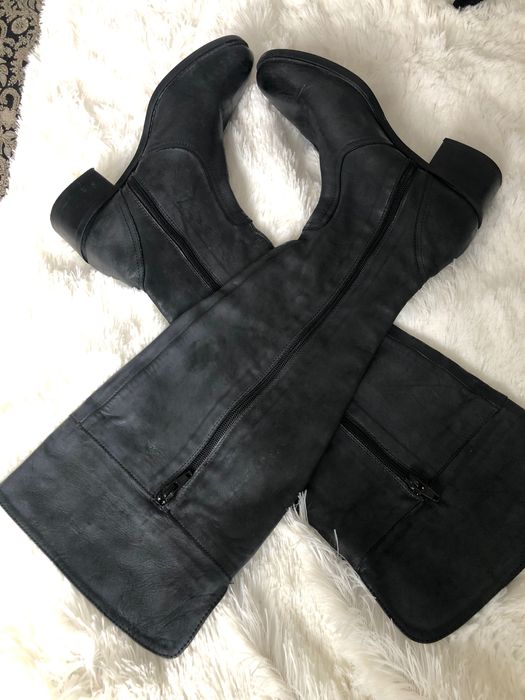 Skórzane kozaki włoskie Avorazione Antigiana, rozmiar 36, stan idealny