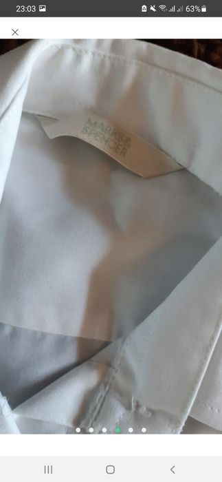 Белая школьная рубашка для мальчиков.