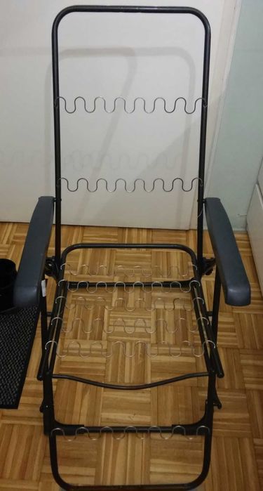 Fotel leżak ogrodowy balkonowy kempingowy składany